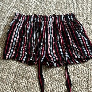 Red white blue and black dress shorts